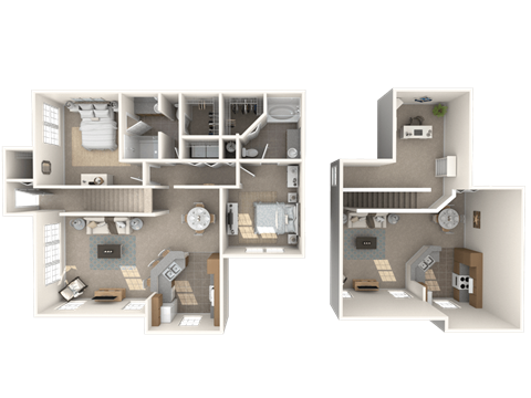 St Lucia with Loft Floor Plan  at Bay Harbor, Fort Myers, 33919